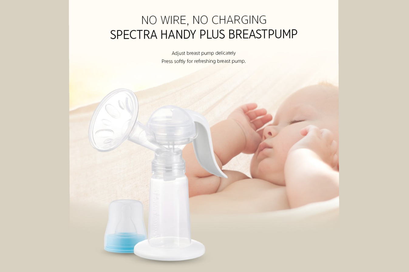 Spectra Baby USA - Handy Plus Manual Portable Breast Pump With
