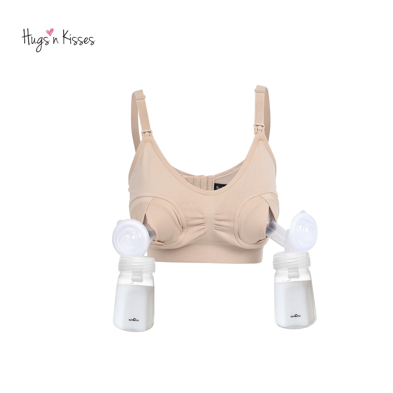 Hands Free Pumping Bra & Nursing Bra, Adjustable Breastfeeding Bra