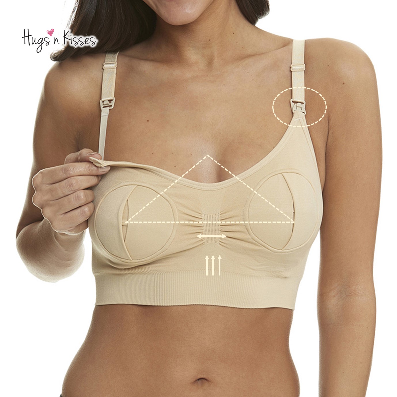 Hugs’n Kisses Hands-Free Pumping / Nursing Bra